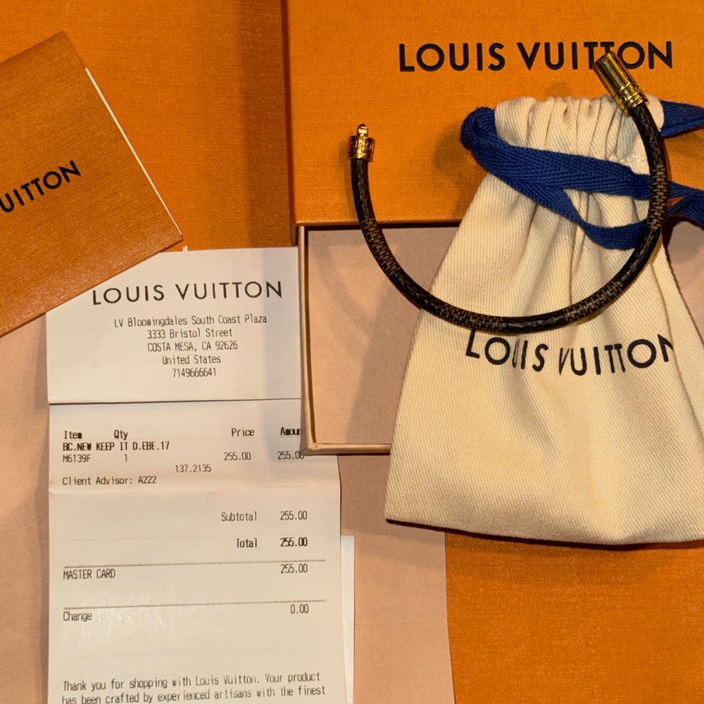 Louis Vuitton Keep It Bracelet size 17